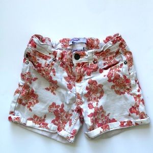 Vigoss Size 12 Shorts White with Flowers